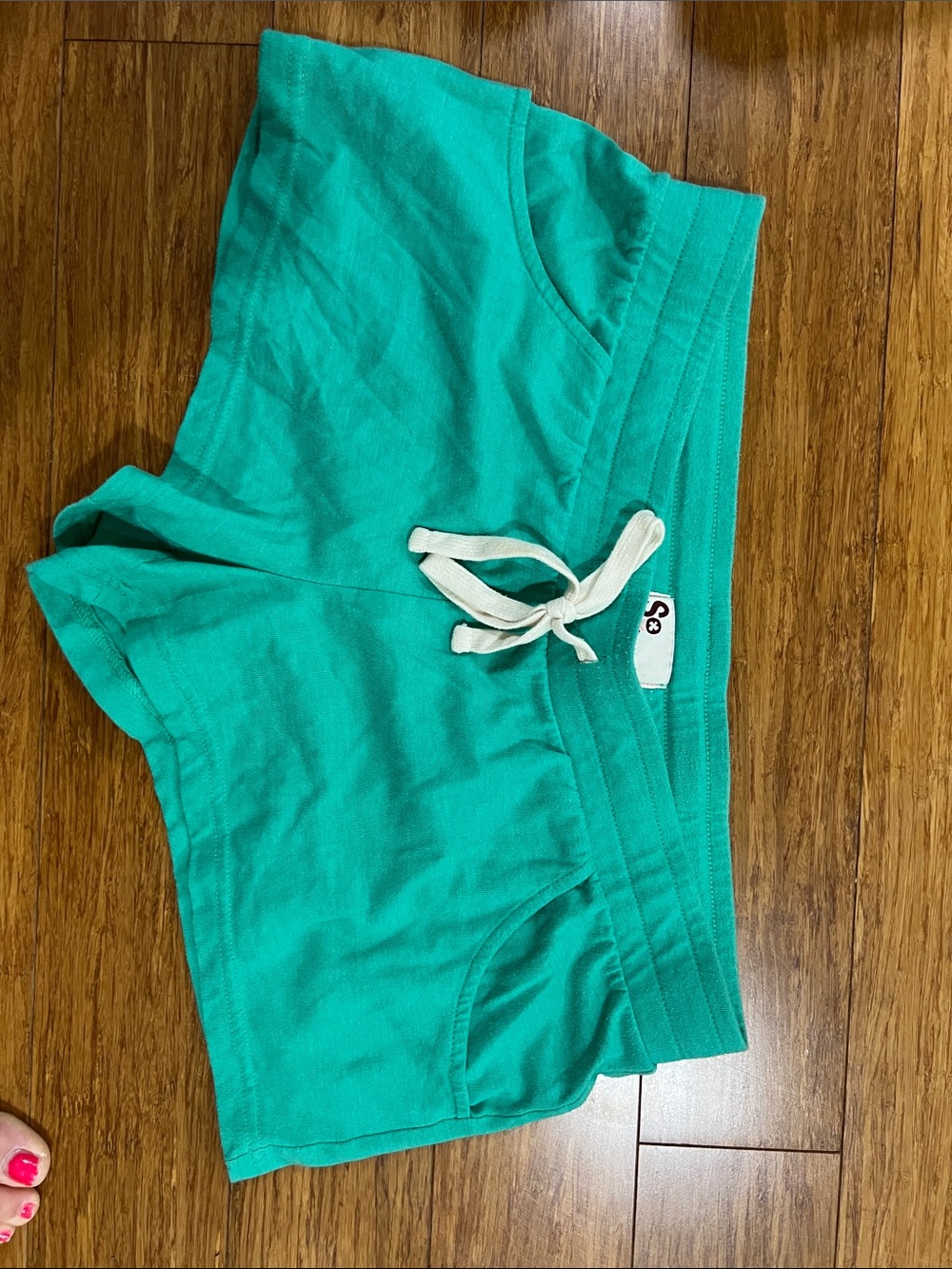 SO Teal Drawstring Girls' Shorts